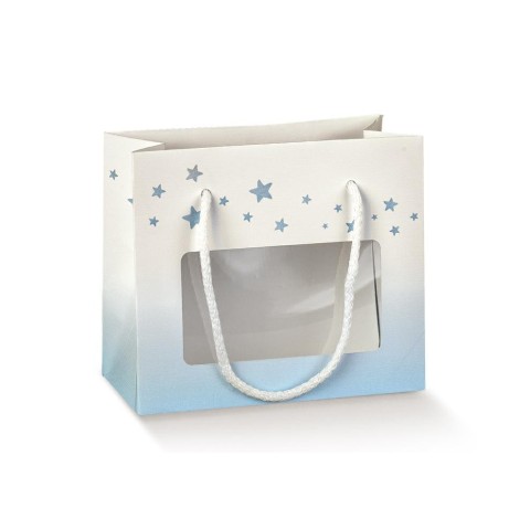 BUSTA CON CORDONCINO 160X80X140 ORSETTO AZZURRO